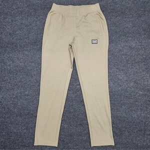 Balmain Paris Womens Size Large Khaki Green Jogger Sweatpants Emblem Logo Sporty